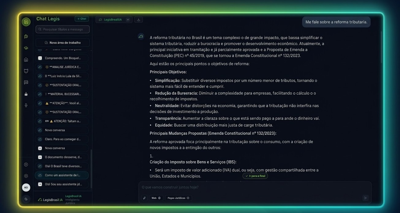 LegisBrasil.IA — Dashboard Desktop